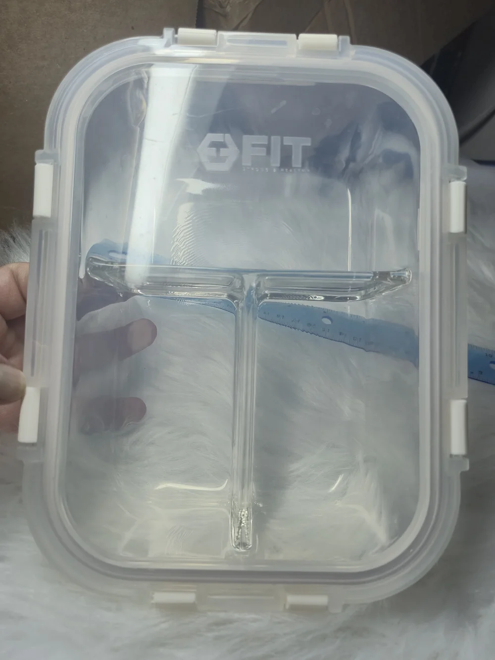 Glass Food Storage Container with White Snap Lid - Home Storage & Organization